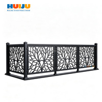 Clôture de balcon sans entretien HJ, décorative, jardin fleuri, poteaux en aluminium, lattes de clôture, treillis, designs de garde-corps d'escalier pour couloir