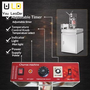Nouvelle machine à churros électrique sur pied en acier inoxydable et friteuse 220V haute productivité pour <span class=keywords><strong>les</strong></span> magasins de proximité - Product Image 6