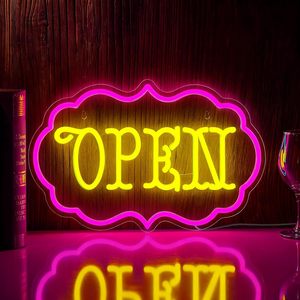 Open neon LED wall decoration light shop bar cafe store <b>sign</b> street indicator light ambient light luminous <b>sign</b> customizable - Product Image 1