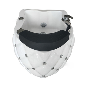 White ABS Pedicure Spa Bowl 2 Working Modes Built-in <b>Light</b> Massage System CE Certified EU <b>Socket</b> Salon Foot Care Equipment - Product Image 5