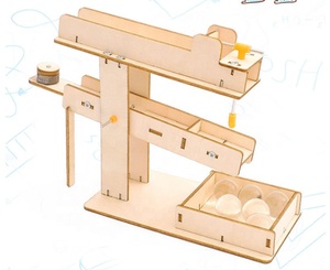 Kit de construction de modèle mécanique en bois DIY, balançoire à billes, <span class=keywords><strong>science</strong></span> STEM, jouet d'assemblage, <span class=keywords><strong>cadeau</strong></span> pour enfants et adultes - Product Image 3