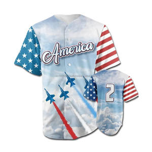 T-shirt col V à séchage rapide pour homme Maillot de softball et de baseball à sublimation complète avec logo imprimé Taille jeune Motif uni - Product Image 5
