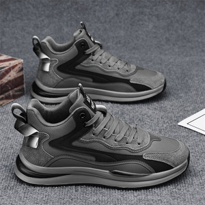 Zapatos de estilo casual para hombre, de cuero, impermeables, deportivos, con parte superior sintética y suela de goma. - Product Image 3