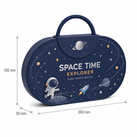 Boîte d'emballage personnalisée pour montre enfant, boîte cadeau rigide portable pour montre connectée, valise souvenir en carton
