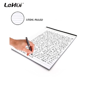 Blocco per appunti universale formato lettera (8,5 x 11,75 pollici) con bordo perforato, a righe, economico, all'ingrosso dalla fabbrica, 50 fogli - Product Image 2