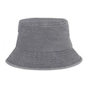 Wholesale Multiple Classical Color Unisex Bucket <b>Hat</b> 100% Cotton Washed Denim Vintage Sun Bucket <b>Hats</b> - Product Image 2