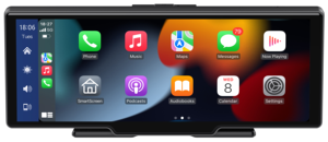 10.26 인치 무선 및 와이어 carplay 안드로이드 자동 BT FM WIFI 앱 제어 대시 보드 듀얼 렌즈 4K 듀얼 대시 캠 자동차 <span class=keywords><strong>DVR</strong></span> - Product Image 5