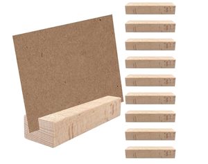 Exhibidores de Tarjetas de Números de Madera a Bajo Precio, Soportes Modernos para Fotos, Portacarteles Verticales, Soportes de Escritorio - Product Image 1