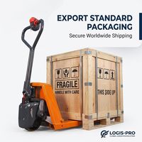 Montacargas Eléctrico Pequeño de 2000 kg de Capacidad, Transpaleta Compacta con Cargador Externo para Manejo Diario en Supermercados