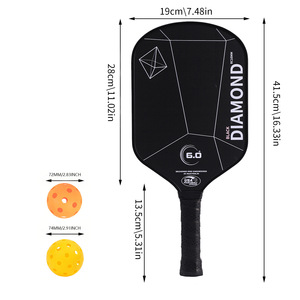 Ensemble de raquettes de pickleball T700, fibre de carbone 16 mm, approuvé par l'USAPA, avec sac de transport et balles - Product Image 5