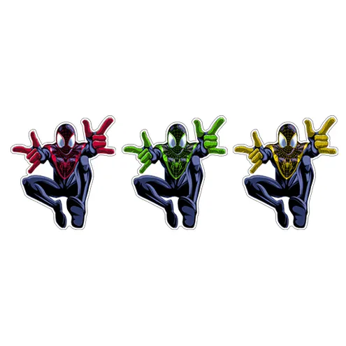 Супергерой Человека-паука, картонная наклейка Marvel, рекламная аниме наклейка, сувенирная наклейка для движения, автомобильные наклейки