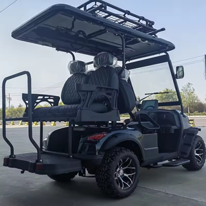 מחירי המפעל למכירה חם 2 + 2 seטר ithium סוללה גולף עגלת ציד עגלת רכב מועדון - Product Image 6