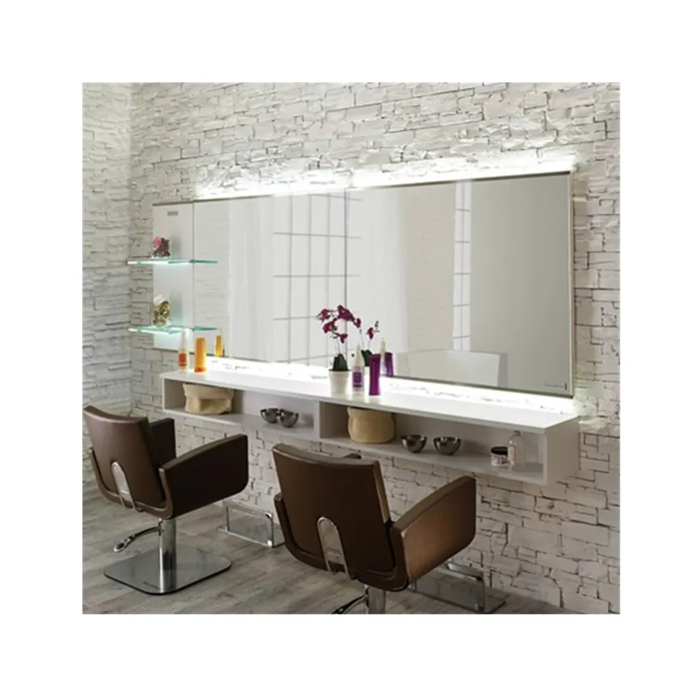 Hair salon furniture mirror, furniture glass mirror