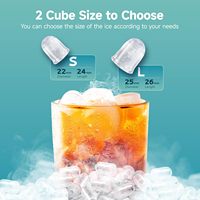 Commande en gros Prix EUHOMY 9 Cubes en 6 Mins 12KG/jour Machine à glaçons Bullet Home Machine Comptoir ETL Certifié Cube Machine à glaçons
