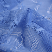 Tissu de maille Jacquard extensible en Nylon Spandex blanc de nouveau Style avec des fleurs à prix inférieur pour la fabrication de robes