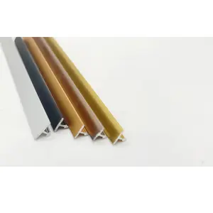 Factory Supply High Gloss 8Mm Metal Ceiling Decoration Strip Aluminum Alloy T Shaped Tile Trim Strip