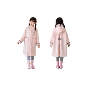 Promotional Portable Pvc Soft Children Rain Coat Wholesale Cartoon Kids Children's Waterproof Raincoat For Sale