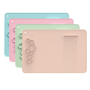 Silikon Acryl Nail Art Display Trainings blatt Zeichnung Nail Art Mat Silicon Craft <span class=keywords><strong>Draw</strong></span> Mat Oem Farbpalette - Product Image 1