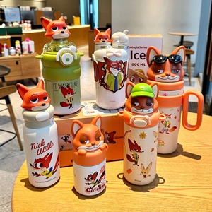 Termo de Pareja de Dibujos Animados - Taza de Regalo de Gran Capacidad con Aislamiento al Vacío de Alta Calidad para Mujeres y Hombres, Acero Inoxidable 316 - Product Image 3