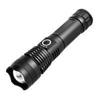 Lampe de poche étanche en aluminium, modes de luminosité multiples, faisceau longue portée, conception anti-usure pour la pêche sur la plage, la marche nocturne (portable)