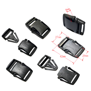 Регулируемые люксовые винтажные пряжки-фастексы из POM-пластика для ремней безопасности, высококачественные, для сумок и рюкзаков - Product Image 3