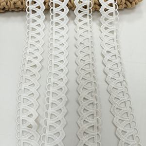 Cintas de Moda de Fábrica, Tela de Encaje con Flores 3D en Blanco Natural, Tela de Encaje de Alta Calidad para Mujer, Adorno de Encaje con Cuentas - Product Image 3