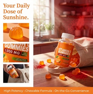 Gomitas de Vitamina C NurtureNova (1000mg, Sabor Natural a Soda de Naranja y Crema), 60 Gomitas para Adultos, 2 Gomitas por Dosis, Apoyo Energético - Product Image 5