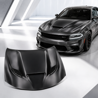 Nouveau capot en aluminium de haute qualité Hellcat avec clips pour Charger SRT Style 2015-2023