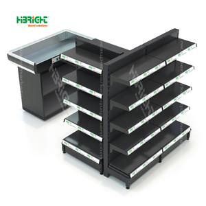 Caisse personnalisée de supermarché Wooden-Metal avec système POS intégré - Product Image 5