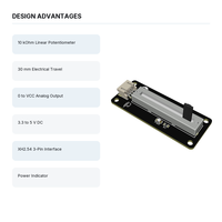 Module de potentiomètre coulissant 30 mm, sortie analogique linéaire 10K, fader 3 broches pour Arduino, contrôle de vitesse audio et d'éclairage