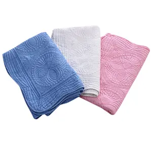 golden supplier manufacturer wholesale baby wrap blanket scalloped edge quilted baby blanket