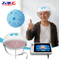 Casco Profesional de Terapia Cerebral con Luz Roja de 1070nm, con 4 Zonas de Control Independiente para Neuroestimulación Dirigida y Recuperación Cerebral