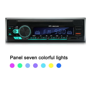 Radio Estéreo para Auto de Un Solo DIN, Transmisor FM, 2 USB de Carga Rápida, 7 Colores RGB, BT, AUX, Reproductor de <span class=keywords><strong>MP3</strong></span> para Auto - Product Image 2
