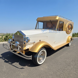 Voiture funéraire électrique vintage à bas prix / Voiture funéraire classique électrique de haute qualité / Voiture funéraire couleur platine - Product Image 1