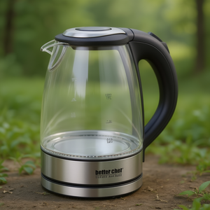 Bouilloire électrique en verre borosilicate Better Chef 1,7 L 1500 W sans fil avec base pivotante à 360 degrés - Product Image 2