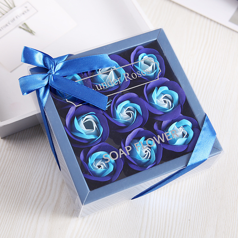 9 Square Box Blue