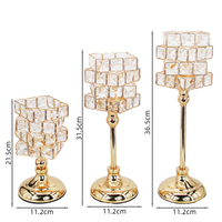 Support de Bougie Magique Créatif en Cristal, Chandelier de Table Personnalisé pour Décoration de Mariage, Bureau, Maison, Cadeau, Vente en Gros