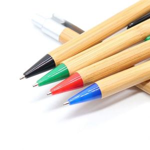 <b>Office</b> Supplies Environmental Protection Bamboo Ballpoint Promotional Customized Logo <b>Gift</b> Wooden Ball Pen - Product Image 3