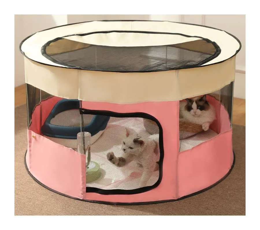 Cat Tent Rodada Pet Pen pet maternidade ala