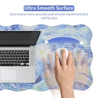 Tapis de souris antidérapant personnalisé en usine, repose-poignet transparent, tapis de souris pour jeux, tapis de souris de bureau, tapis plat en caoutchouc personnalisé, en stock