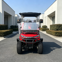 Voiturette de golf électrique personnalisée Rainbow 6 places avec batterie au lithium 72V et moteur 5kw certifiée DOT pour les terrains de golf et les clubs