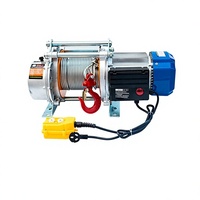 Treuil électrique compact 1,2 tonne 100 m 220 V avec télécommande filaire pour usage domestique – Élévateur de levage