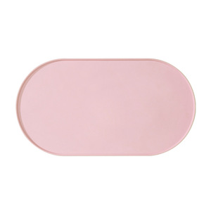 Tapis d'alimentation pour animaux de compagnie en silicone, imperméable, anti-fuite, antidérapant, pour chiens et chats, tapis ovale pour bol de nourriture - Product Image 2