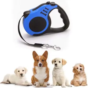 Guinzaglio retrattile per animali domestici 2024 all'ingrosso guinzagli elastici impermeabili per animali domestici guinzaglio automatico retrattile per cani