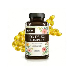 Suplementos Vitamínicos Esenciales de Marca Privada de Alta Calidad con Vitamina D3 y Vitamina K2 para Reforzar la Inmunidad en Cápsulas Blandas - Product Image 1