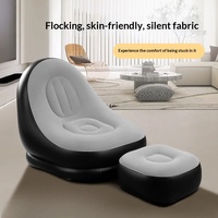 Canapé gonflable d'extérieur double portable, lit flottant, chaise longue de camping et de loisirs à gonflage automatique, vente en gros