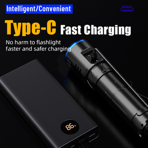 Hot-selling Rechargeable Aluminum Alloy IP20 5h Runtime Super Bright Long-range LED Waterproof Overcharge Protection Flashlight - Product Image 4