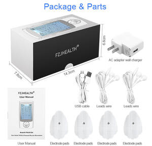 20-Level yoğunluğu çift bağımsız kanallar onlarca cihaz vücut kullanımı için darbeli masaj aleti Ems kas stimülatörü - Product Image 6