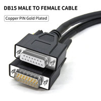 Câble d'extension D-sub Db 15 broches mâle vers Db15 femelle