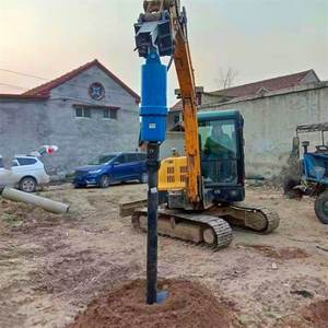 รถขุดเปลี่ยนเป็นเครื่องเจาะแบบเกลียว ท่อเจาะ เครื่องตอกเสาเข็ม รถขุดไฮดรอลิก เครื่องเจาะหลุมต้นไม้แบบเกลียว - Product Image 3
